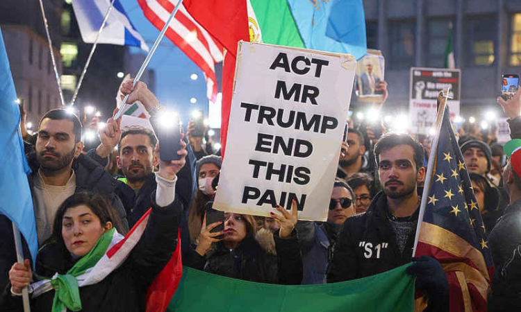 Trump urges Iranians to keep protesting, saying 'help is on its way'